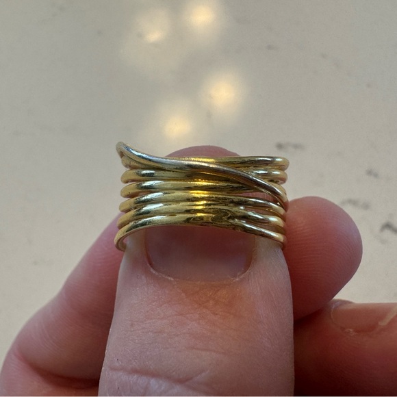 Ross Simons Turquoise and Gold Statement Ring - Picture 2 of 10